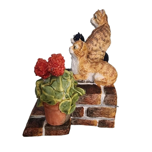 1989 Lowell Davis BFA Schmid Figurine Sun Worshippers Cats on Porch 1773/5000 - Picture 6 of 16